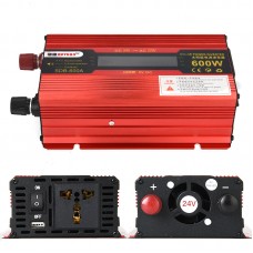 600W Car LED Power Inverter Converter DC 24V To AC 220V LCD Diplay Modified Sine Wave