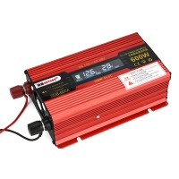 600W Car LED Power Inverter Converter DC 12V To AC 110V LCD Diplay Modified Sine Wave