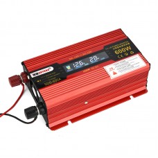 600W Car LED Power Inverter Converter DC 12V To AC 110V LCD Diplay Modified Sine Wave