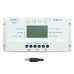 Solar Charge Controller MPPT PWM Voltage Settable LCD Dispaly Light Dual Timer Control 30A 12V 24V Auto Work