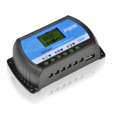 PWM 10A Solar Charge Controller 12V 24V LCD Display USB 5V Solar Panel Charge Regulator RTD-10A Y-Solar