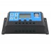 30A 12V 24V Auto work PWM Solar Charge Controller with LCD Dual USB 5V Output Solar Cell Panel Charger Regulator PV Home
