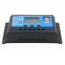 10A 12V 24V Auto Work PWM Solar Charge Controller with LCD Dual USB 5V Output Solar Cell Panel Charger Regulator PV Home