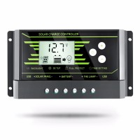 12V 24V PWM Solar Controller Backlight LCD Solar Charge Controller with Dual USB 5V New Design Z Series 20A Solar Energy