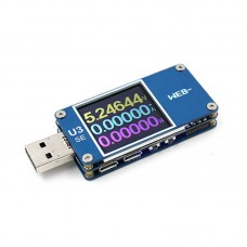 WEB-U3se USB Voltage Ammeter Capacity Tester PD Trigger Fast Charge Power TYPE-C Tester QC Standard Version