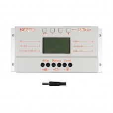 Solar Panel Regulator LCD 30A 12V/24V MPPT Charge Controller Regulator