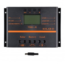 Y-SOLAR 60A LCD PWM Solar Panel Charge Controller Battery Regulator 12V/24V Auto