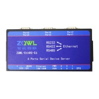 ZQWL_EthRS_E6 6 Ports Serial Device Server Module 32Bit RS232/RS485/RS422 Switch