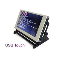 7" USB Capacitive Touch Screen 800x480 LCD HDMI Raspberry Pi 2 B/B+ With Bracket