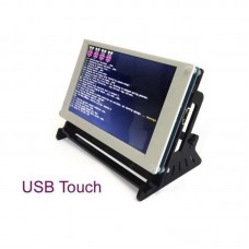 7" USB Capacitive Touch Screen 800x480 LCD HDMI Raspberry Pi 2 B/B+ With Bracket