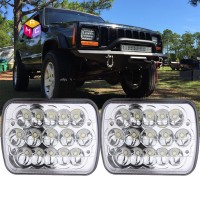 2PC 5X7 7X6 Sealed Beam LED Headlight Replacement for Jeep Cherokee XJ Trucks