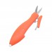 Fish Shape Push Plastic Cover Handy Scissors Fishing Line Cutter