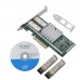 Intel BNT10G42BF X520-SR2 DA2 Dual Port Ethernet Adapter Gigabit Fiber Network Card E10G42BFSR with 2 Intel SFPs