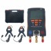 Refrigeration Digital Manifold Meter Kit for Testo 550 0563 1550 with 2PCS Clamp Probes 