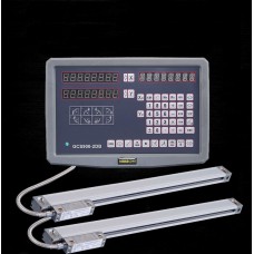 2 Axis DRO Digital Readout Display Meter+2 Scales for Milling Lathe Linear Scale