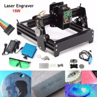 Mini Engraving Machine with 15W Laser Steel Iron Stone Engraver Image GRBL Printer
