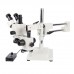 SM-4NTP 7X-45X Simul-Focal Stereo Lockable Zoom Microscope Dual Arm  
