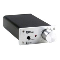 i25W-25 2x25W Mini Digital Power Amplifier HiFi MP3 2.0 with Power Adapter