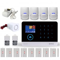 CS88-AC WFIFI+GSM+RFID Smart Voice Home Anti-theft Alarm House Security 