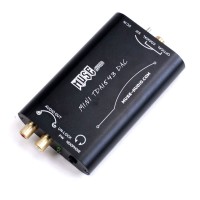 Mini TDA 1543 DAC Decoder Audio Converter Fiber Coaxial Signal Input to Analog RCA Output