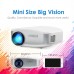 C6 LCD LED Home Mini Theater Projector 1200 Lumens HD 840x480 1080P  