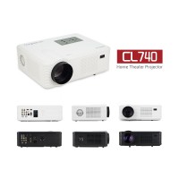 CL740 LCD LED Home Mini Theater Projector 2400 Lumens HD 840x480 1080P  