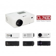 CL740D LCD LED Home Mini Theater Projector 2400 Lumens HD 840x480 1080P AV/TV