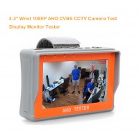 Protable 4.3" LTPS LCD 1080P CCTV Camera Display AHD Monitor Tester 12V-Output