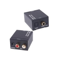 Digital to Analog Audio Converter L/R Toslink RCA for Audio Switching 