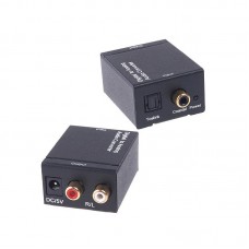 Digital to Analog Audio Converter L/R Toslink RCA for Audio Switching 
