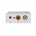 White Digital to Analog Audio Converter Headphone Port for Audio Switching  