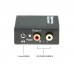 Black Digital to Analog Audio Converter Headphone Port for Audio Switching  