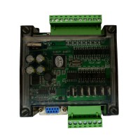 PLC Industrial Control Board FX1N 14MT 2 Channel 100K Pulse Output with Shell 