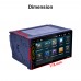 Car FM/AM Radio Android MP5 Player GPS Navigation WiFi Rear View Reverse 1024x600 7" Touch Screen  