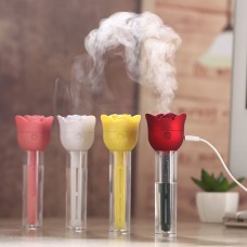 Rose Mini USB Humidifier Office Home Air Purifier Aroma Diffuser Atomizer Health Colorful