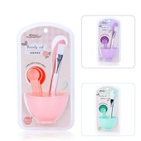 Beauty Makeup 6 in 1 Homemade Facial Face Mask Mixing Bowl Brush Spoon Set Kit