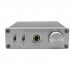 DAC-X6 HiFi Amp USB 24Bit 192Khz Fiber Coaxial Headphone Audio Amplifier DAC Decoder-Silver Panel