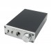 DAC-X6 HiFi Amp USB 24Bit 192Khz Fiber Coaxial Headphone Audio Amplifier DAC Decoder-Silver Panel