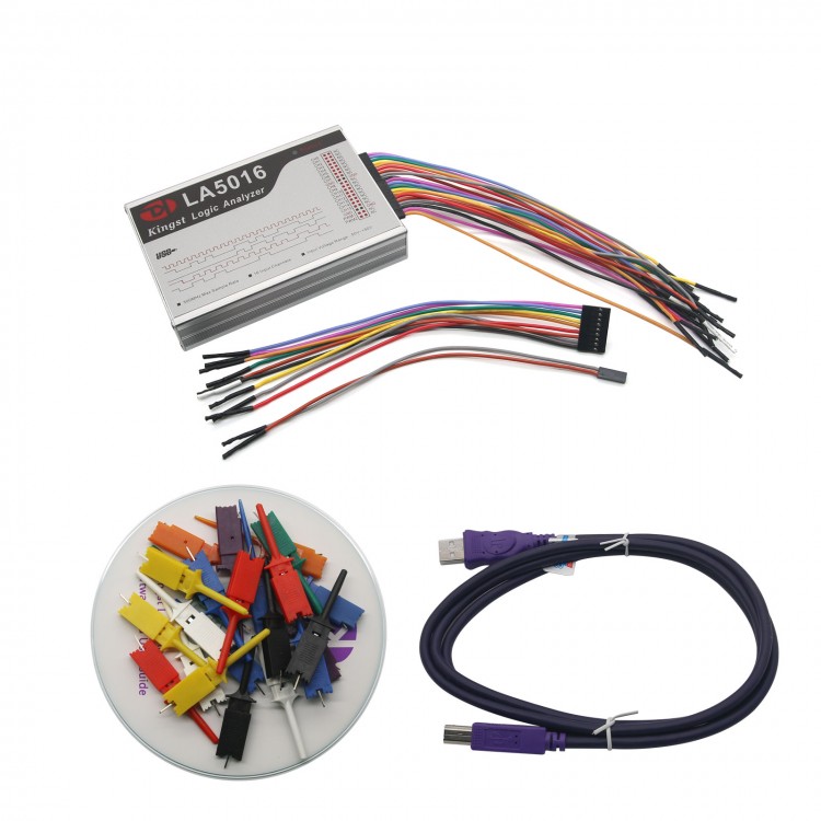 LA5016 USB Logic Analyzer 16 Channels Max Sampling Rate 500M 10G Depth