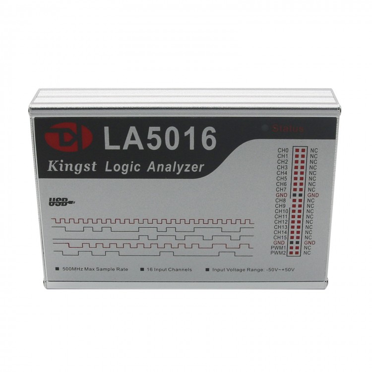 LA5016 USB Logic Analyzer 16 Channels Max Sampling Rate 500M 10G Depth