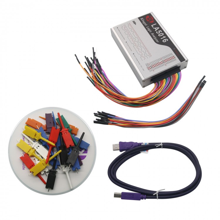 LA5016 USB Logic Analyzer 16 Channels Max Sampling Rate 500M 10G Depth