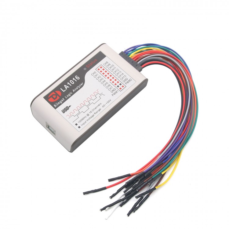 LA1016 USB Logic Analyzer 100M Max Sample Rate 16 Channels 10B Samples