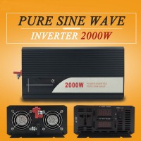 Pure Sine Wave Power Inverter 2000W (Peak4000W) DC 12V/24V/48V to AC 120V/220V