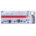 60cm PCI-E 1X to 16X Riser Card VER008S USB 3.0 Adapter Extender Board BTC Miner