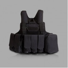 Tactical Vest Molle Combat Assault Plate Carrier Vest Tactical & Duty Gear -Black