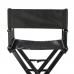 Portable Makeup Artist Director's Chair Folding Chair Aluminum Frame Black