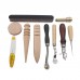 59PCS Leather Craft Tools Kit Set For Hand Stitching Sewing Punch Carving Stamp