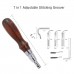 Leather Craft Hand Tools Kit Portable Sewing Stitching Stamping Saddle Making