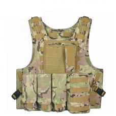 Camouflage Hunting Military Tactical Vest Waistcoat Combat Assault Plate Carrier Vest 