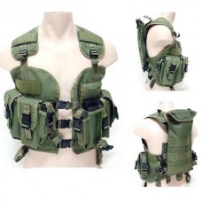 Green US Navy Seal Modular Load Swat Assault Tactical Vest 